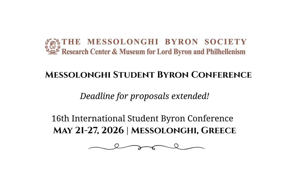 Messolonghi Student Byron Conference
