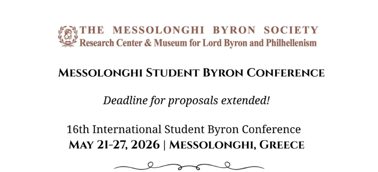 Messolonghi Student Byron Conference